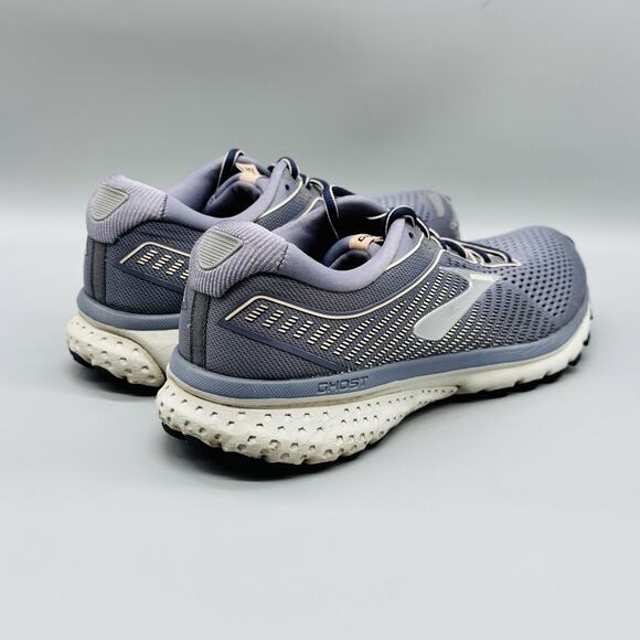 Brooks Shoes Womens 10 Gray Purple Mesh Ghost 12 Road Running Athletic Sneakers - Picture 9 of 12